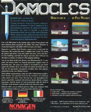 Damocles - Mercenary II box cover back